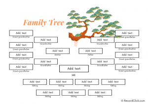 4 Generation Family Tree Many Siblings Template