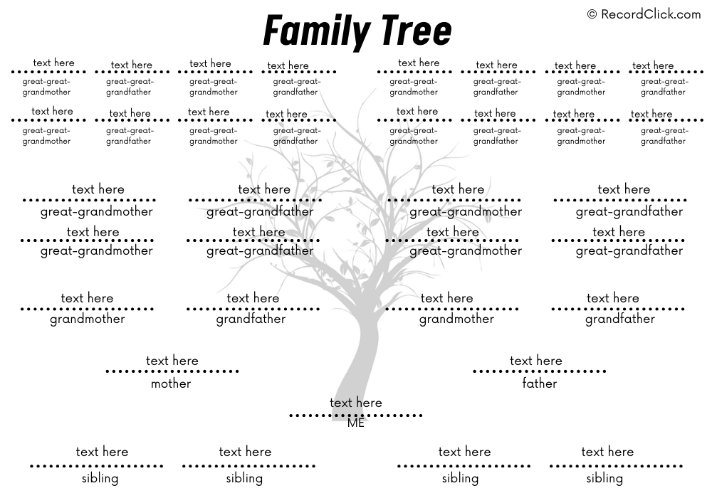 free printable family tree template with siblings free printable family tree template with siblings