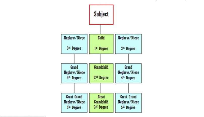 Lineal Descendants chart